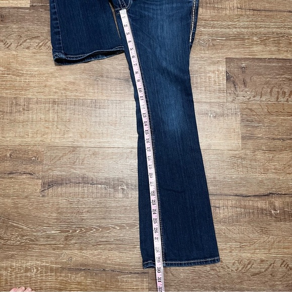 ARIAT Turquoise Studded Low Rise Bootcut Jeans Size 26 Short - Picture 12 of 12